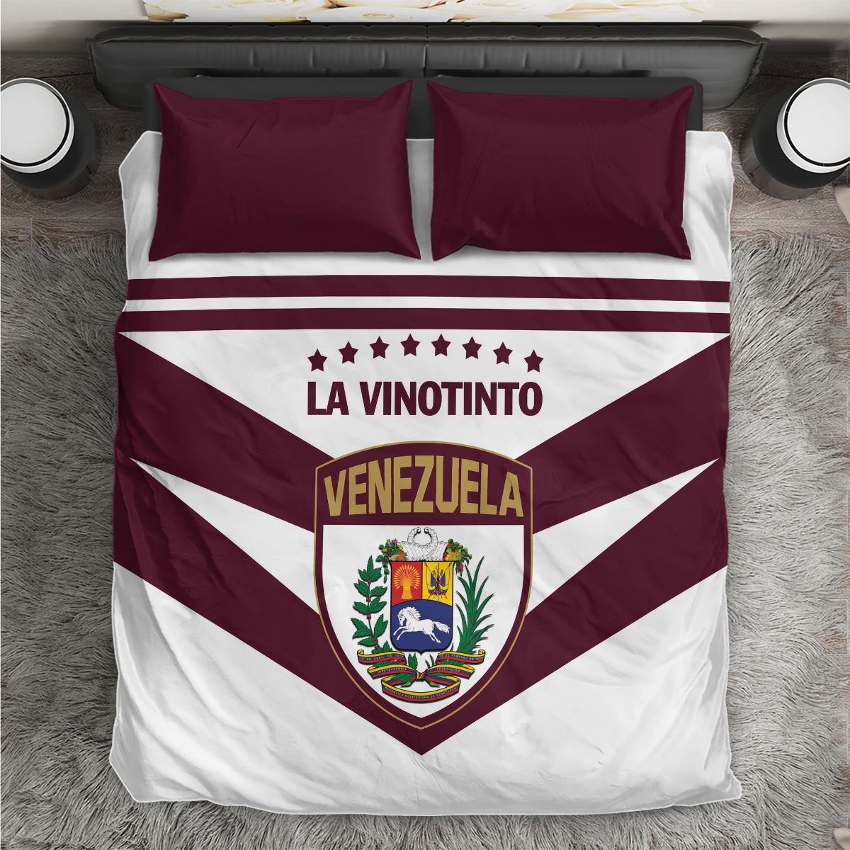 Venezuela 2024 Football Bedding Set Mano tengo fe La Vinotinto - Wonder Print Shop
