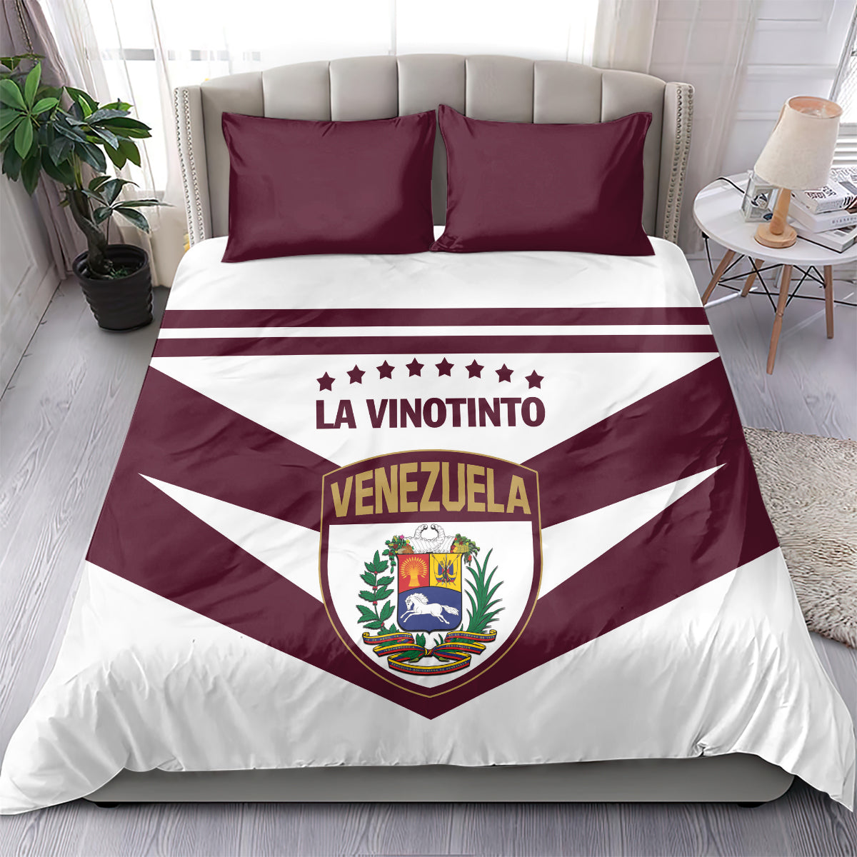 Venezuela 2024 Football Bedding Set Mano tengo fe La Vinotinto - Wonder Print Shop
