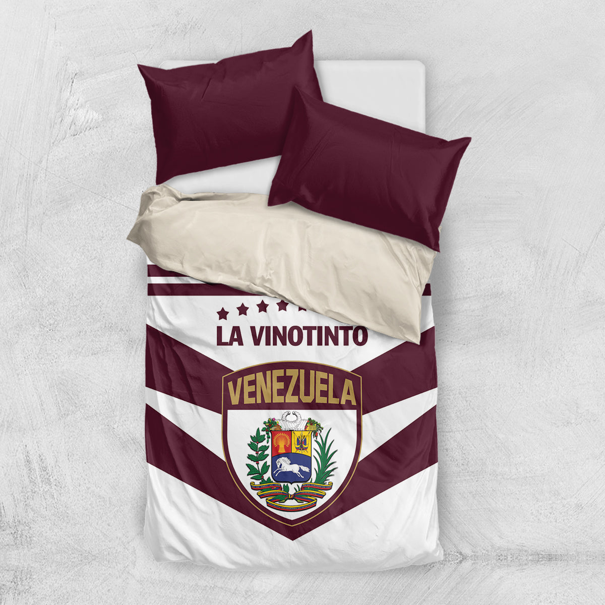 Venezuela 2024 Football Bedding Set Mano tengo fe La Vinotinto - Wonder Print Shop