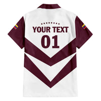 Personalized Venezuela 2024 Football Family Matching Off Shoulder Maxi Dress and Hawaiian Shirt Mano tengo fe La Vinotinto - Wonder Print Shop