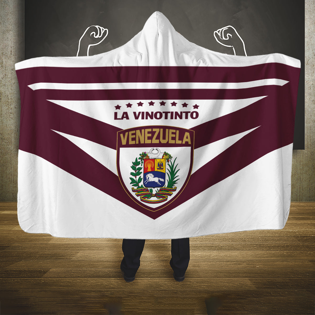 Venezuela 2024 Football Hooded Blanket Mano tengo fe La Vinotinto