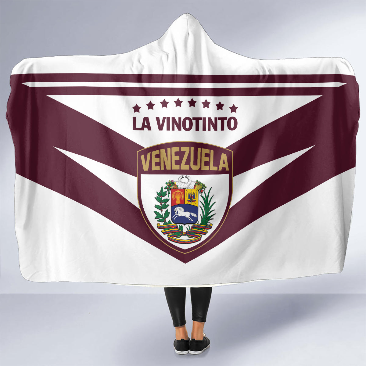 Venezuela 2024 Football Hooded Blanket Mano tengo fe La Vinotinto