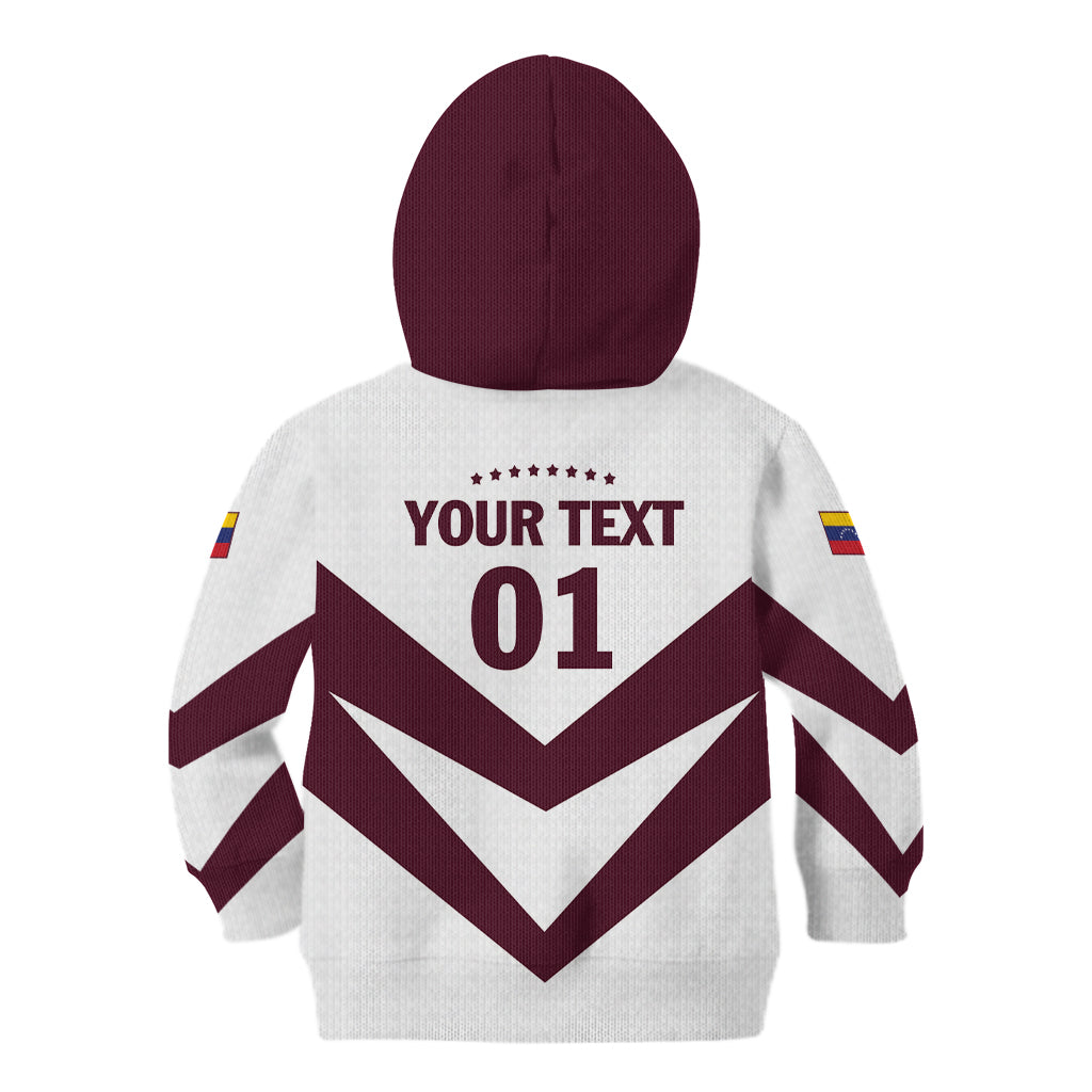 Personalized Venezuela 2024 Football Kid Hoodie Mano tengo fe La Vinotinto - Wonder Print Shop