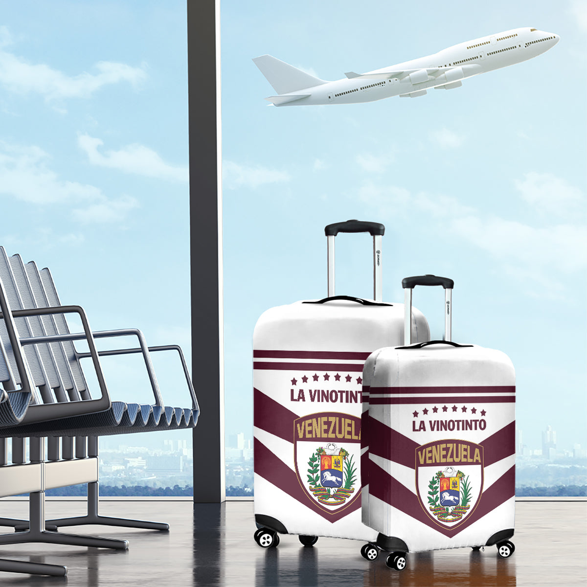 Venezuela 2024 Football Luggage Cover Mano tengo fe La Vinotinto - Wonder Print Shop