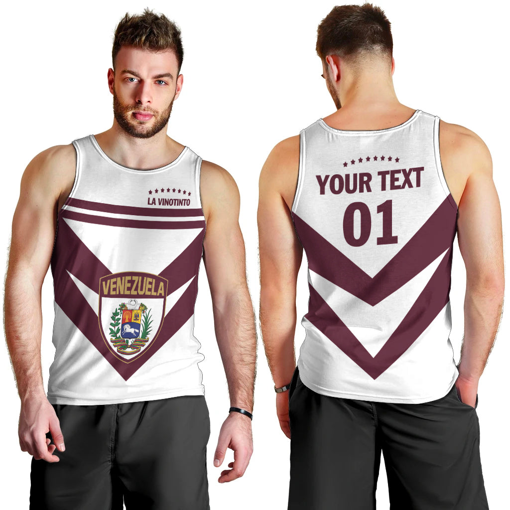 Personalized Venezuela 2024 Football Men Tank Top Mano tengo fe La Vinotinto - Wonder Print Shop