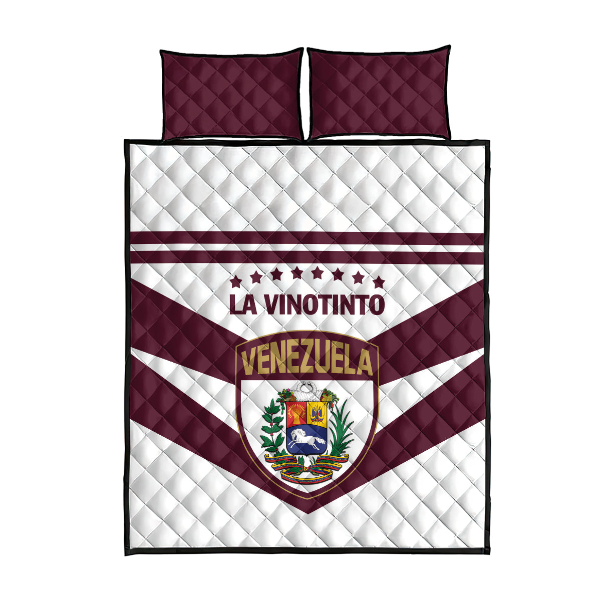Venezuela 2024 Football Quilt Bed Set Mano tengo fe La Vinotinto - Wonder Print Shop