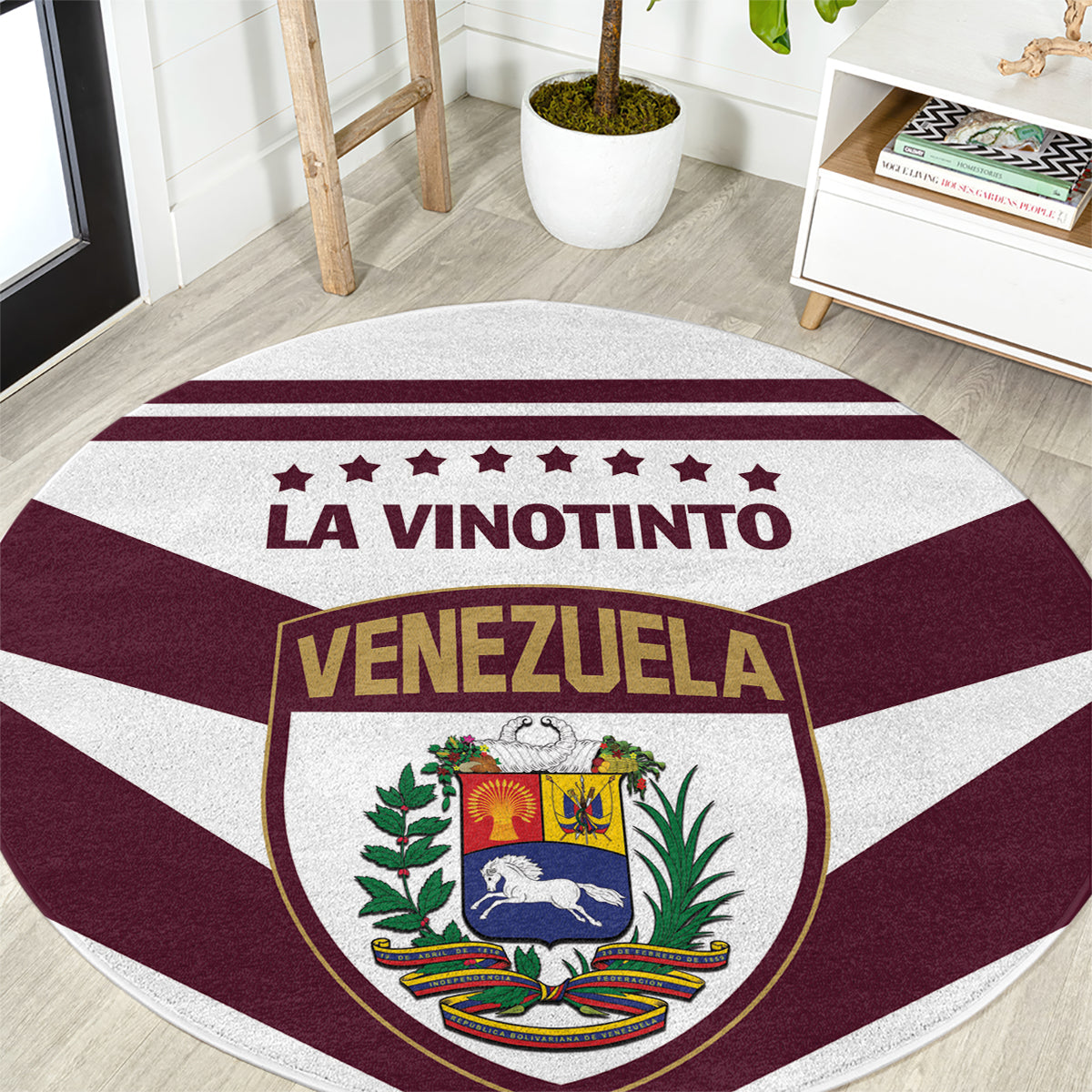 Venezuela 2024 Football Round Carpet Mano tengo fe La Vinotinto