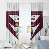 Venezuela 2024 Football Window Curtain Mano tengo fe La Vinotinto - Wonder Print Shop