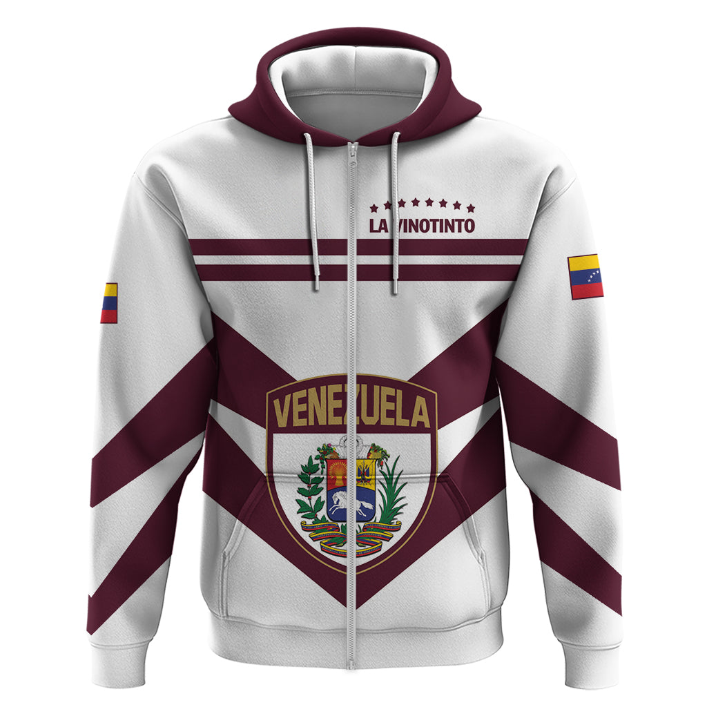 Personalized Venezuela 2024 Football Zip Hoodie Mano tengo fe La Vinotinto