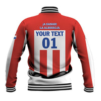 Personalized Paraguay 2024 Football Baseball Jacket Come On La Albirroja - Wonder Print Shop