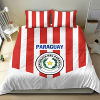 Paraguay 2024 Football Bedding Set Come On La Albirroja - Wonder Print Shop