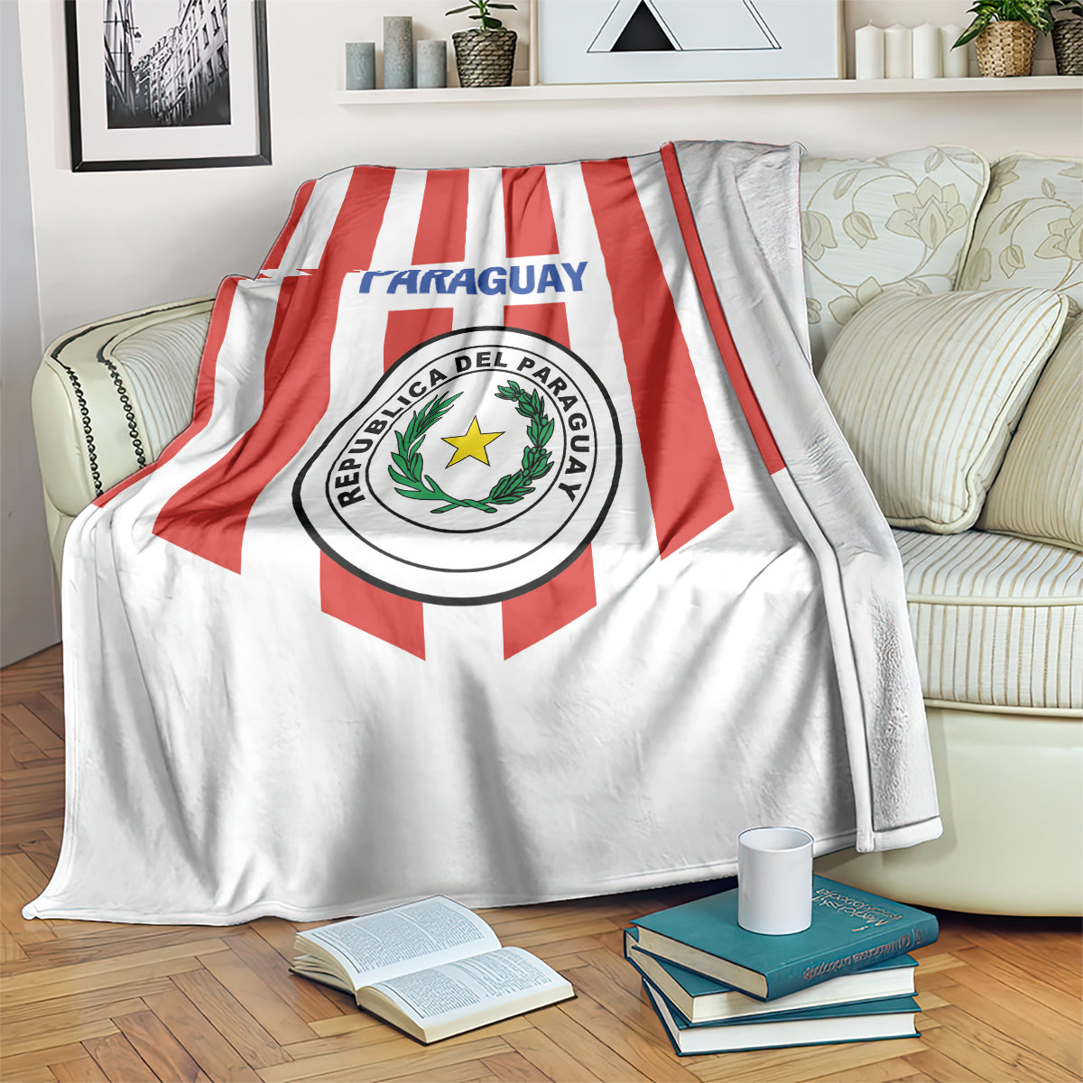 Paraguay 2024 Football Blanket Come On La Albirroja