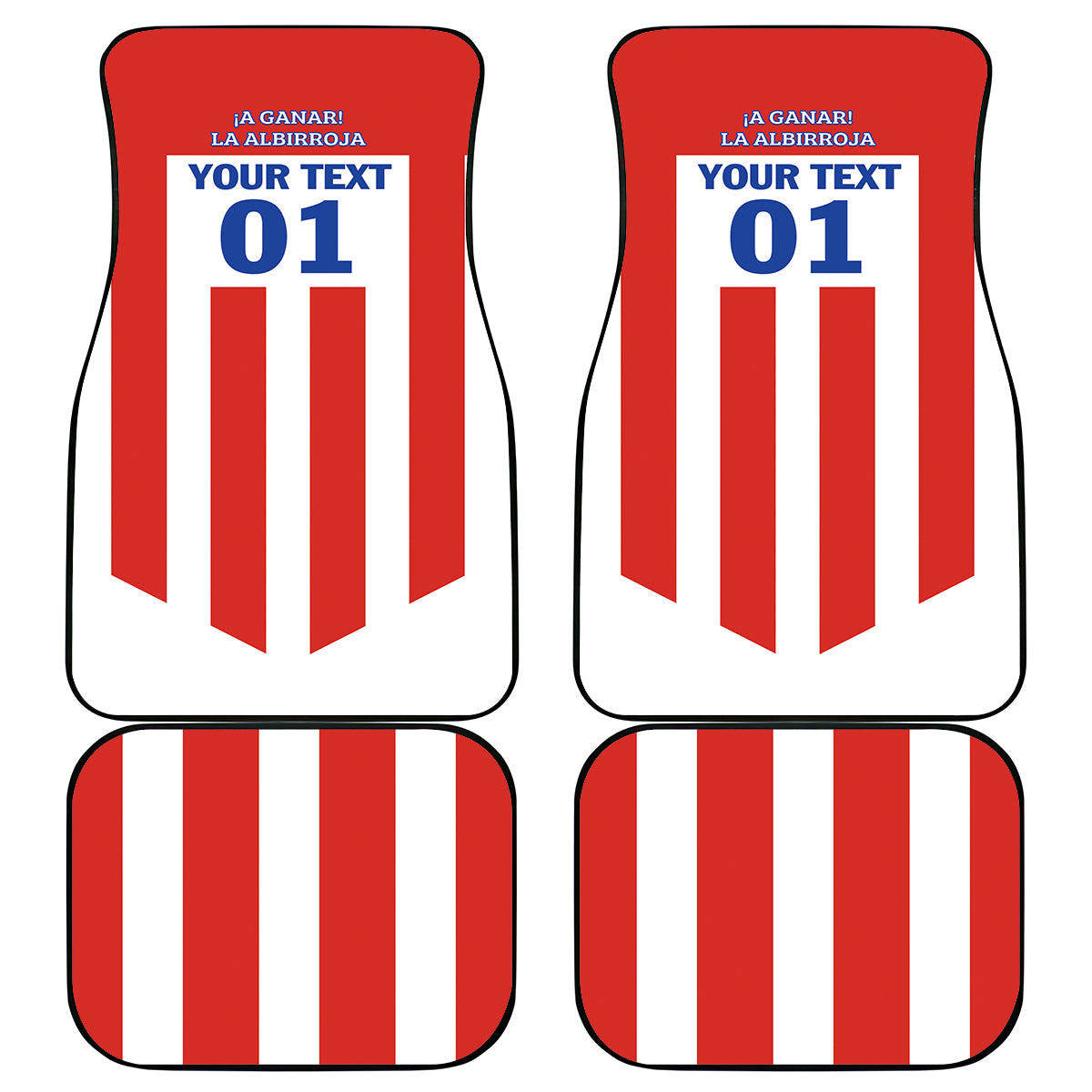 Paraguay 2024 Football Car Mats Come On La Albirroja - Wonder Print Shop