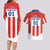 Personalized Paraguay 2024 Football Couples Matching Long Sleeve Bodycon Dress and Hawaiian Shirt Come On La Albirroja - Wonder Print Shop