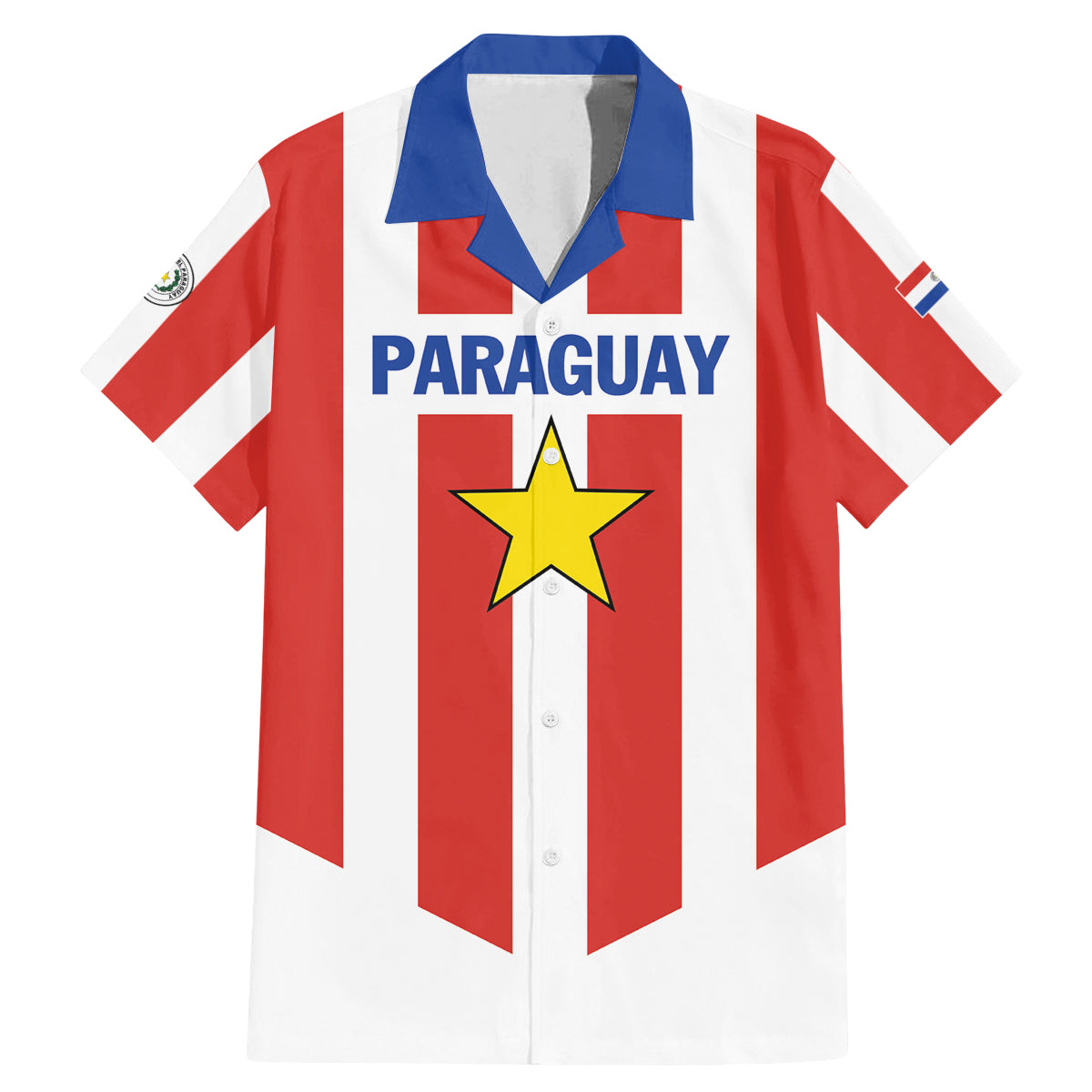 Personalized Paraguay 2024 Football Family Matching Mermaid Dress and Hawaiian Shirt Come On La Albirroja - Wonder Print Shop