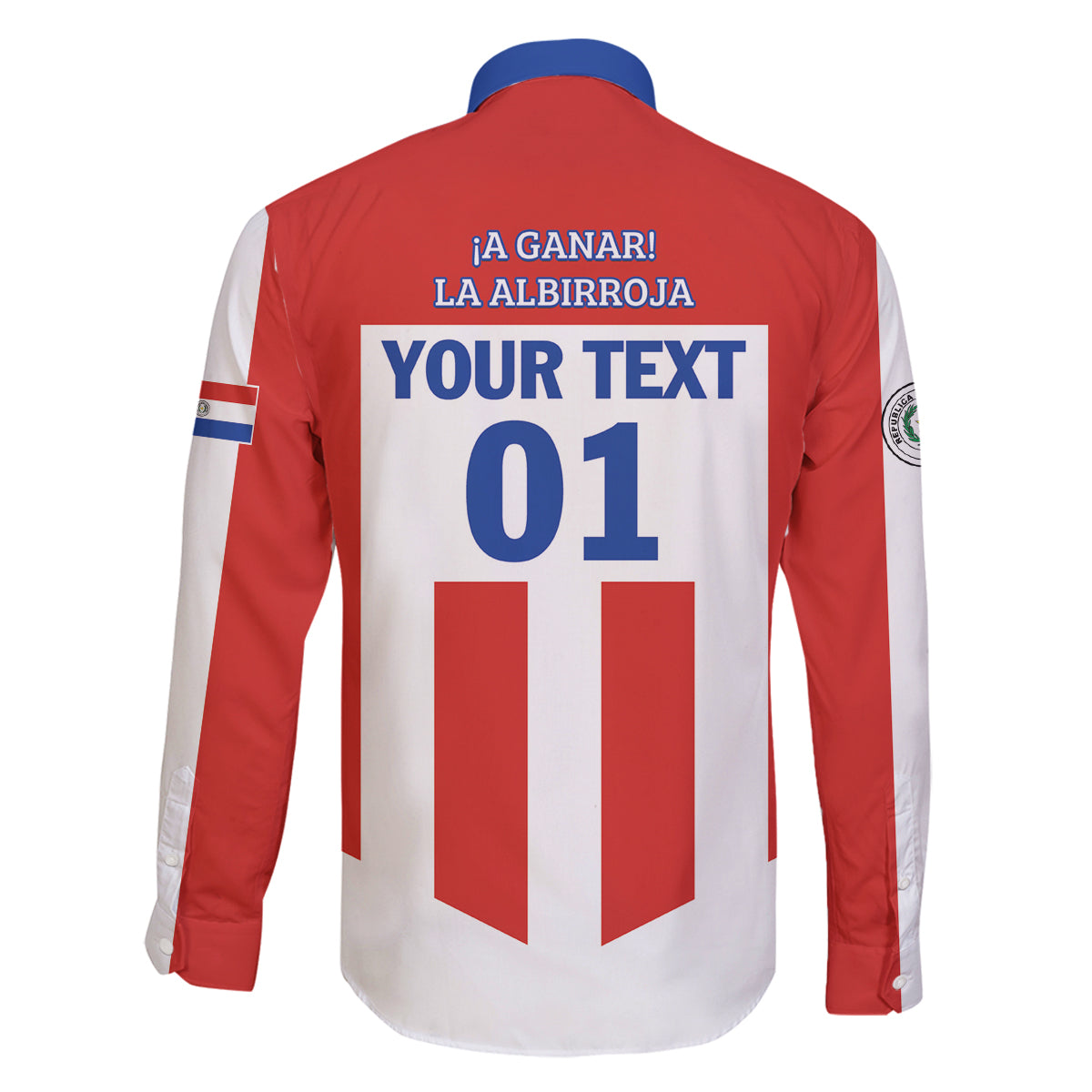 Personalized Paraguay 2024 Football Family Matching Mermaid Dress and Hawaiian Shirt Come On La Albirroja - Wonder Print Shop