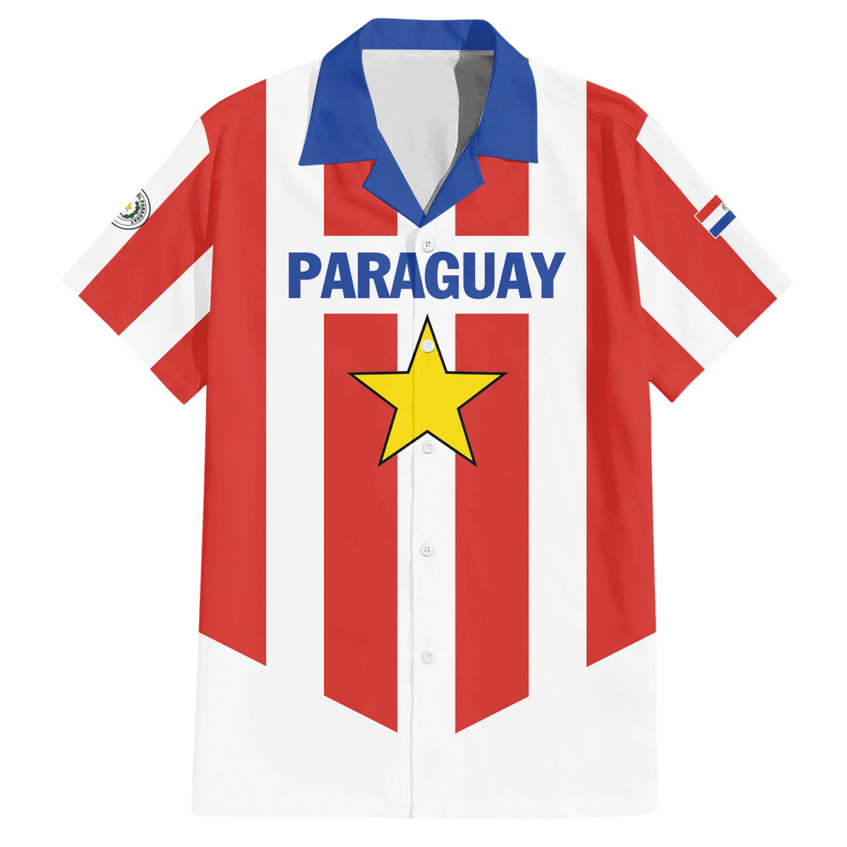 Personalized Paraguay 2024 Football Family Matching Short Sleeve Bodycon Dress and Hawaiian Shirt Come On La Albirroja - Wonder Print Shop