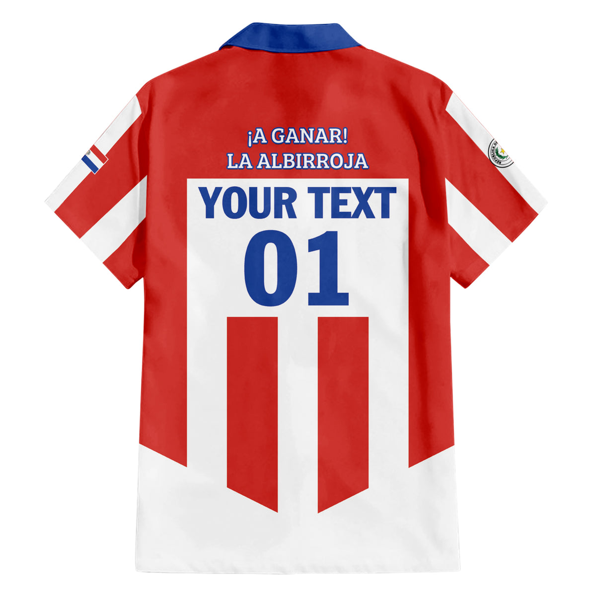 Personalized Paraguay 2024 Football Family Matching Short Sleeve Bodycon Dress and Hawaiian Shirt Come On La Albirroja - Wonder Print Shop