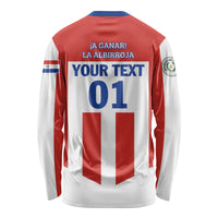 Personalized Paraguay 2024 Football Long Sleeve Shirt Come On La Albirroja - Wonder Print Shop