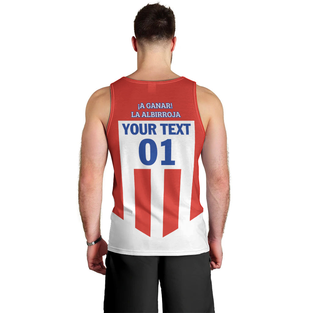 Personalized Paraguay 2024 Football Men Tank Top Come On La Albirroja - Wonder Print Shop