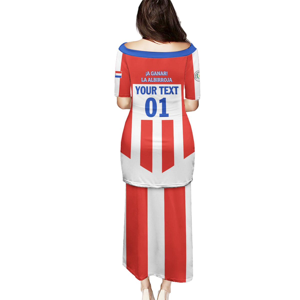 Personalized Paraguay 2024 Football Puletasi Come On La Albirroja - Wonder Print Shop