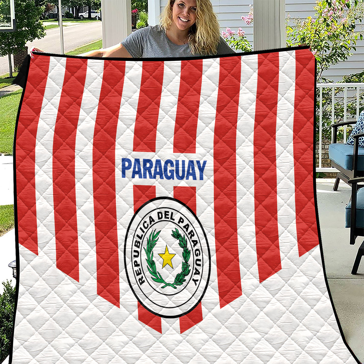 Paraguay 2024 Football Quilt Come On La Albirroja - Wonder Print Shop