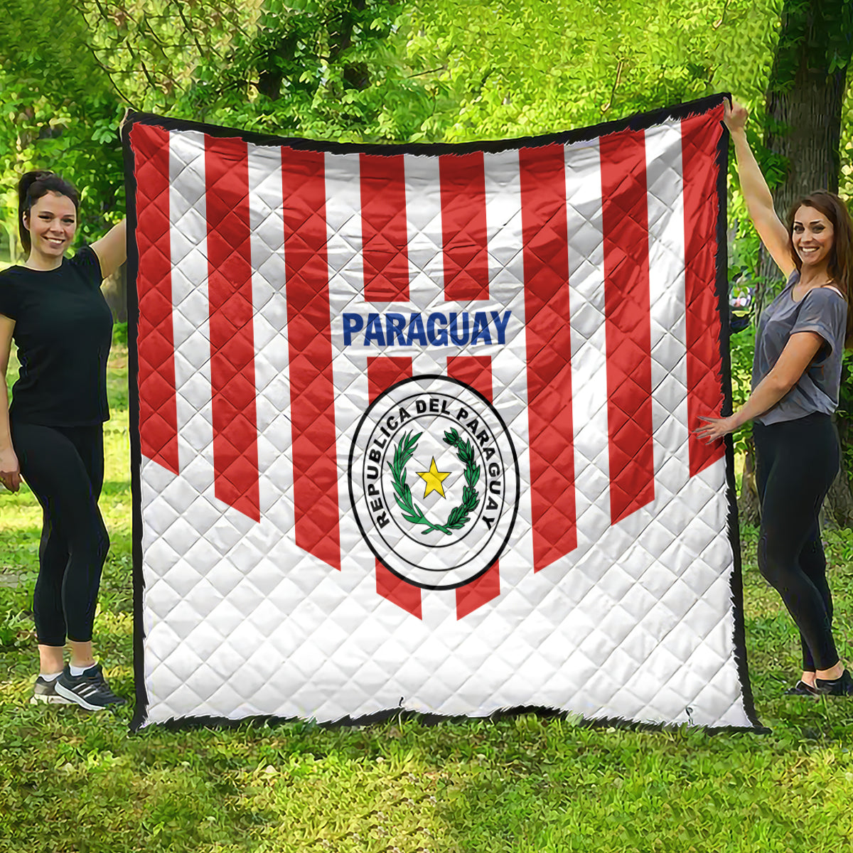 Paraguay 2024 Football Quilt Come On La Albirroja - Wonder Print Shop
