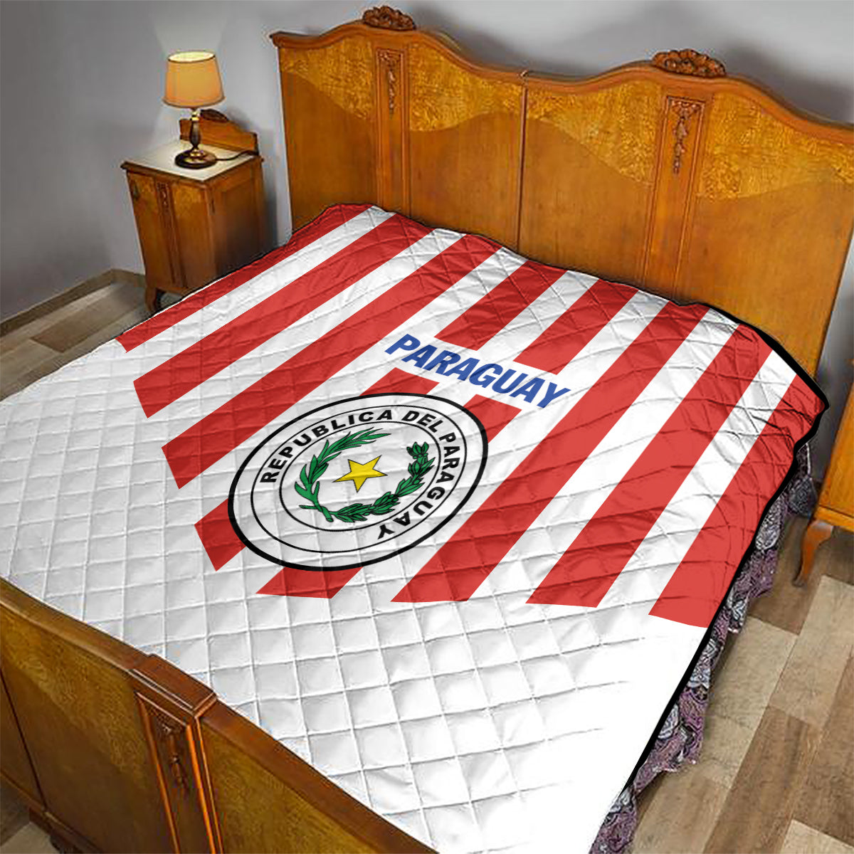 Paraguay 2024 Football Quilt Come On La Albirroja - Wonder Print Shop