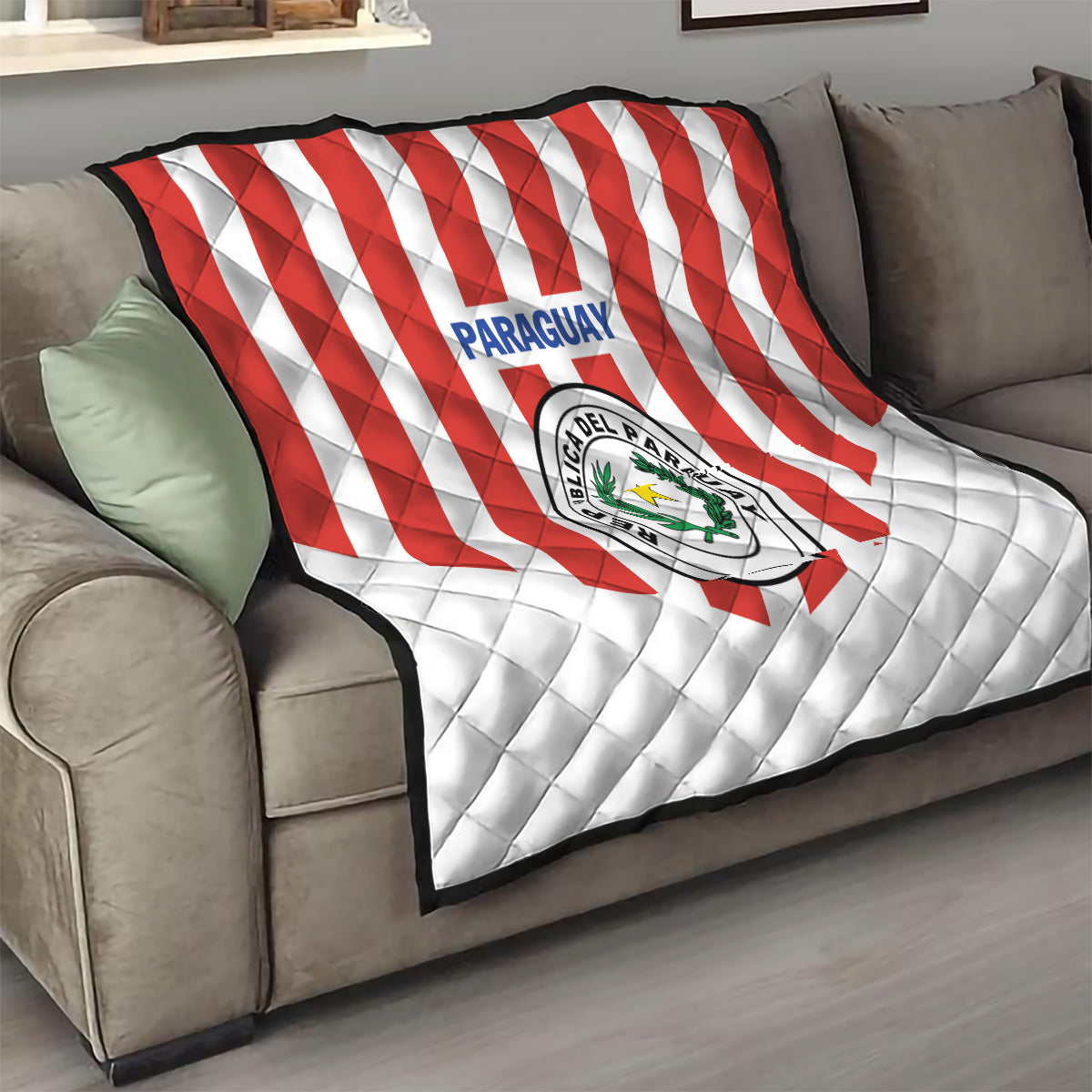 Paraguay 2024 Football Quilt Come On La Albirroja - Wonder Print Shop