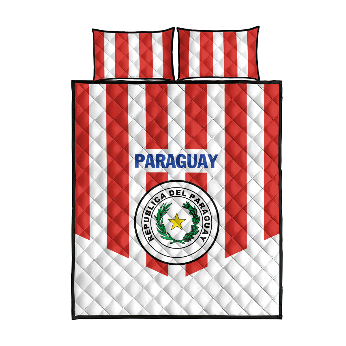 Paraguay 2024 Football Quilt Bed Set Come On La Albirroja - Wonder Print Shop