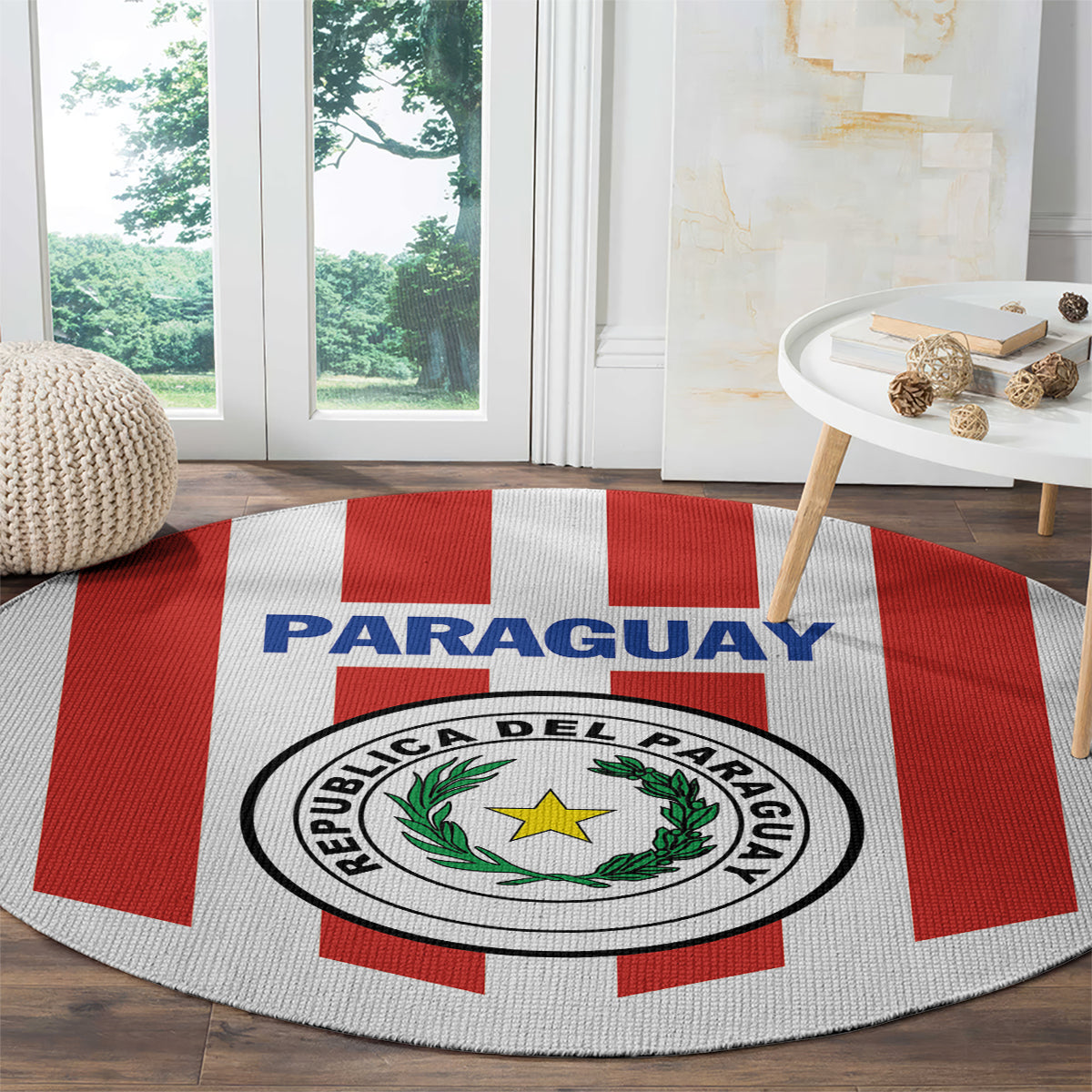 Paraguay 2024 Football Round Carpet Come On La Albirroja