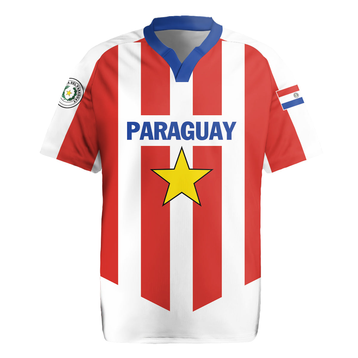 Personalized Paraguay 2024 Football Rugby Jersey Come On La Albirroja