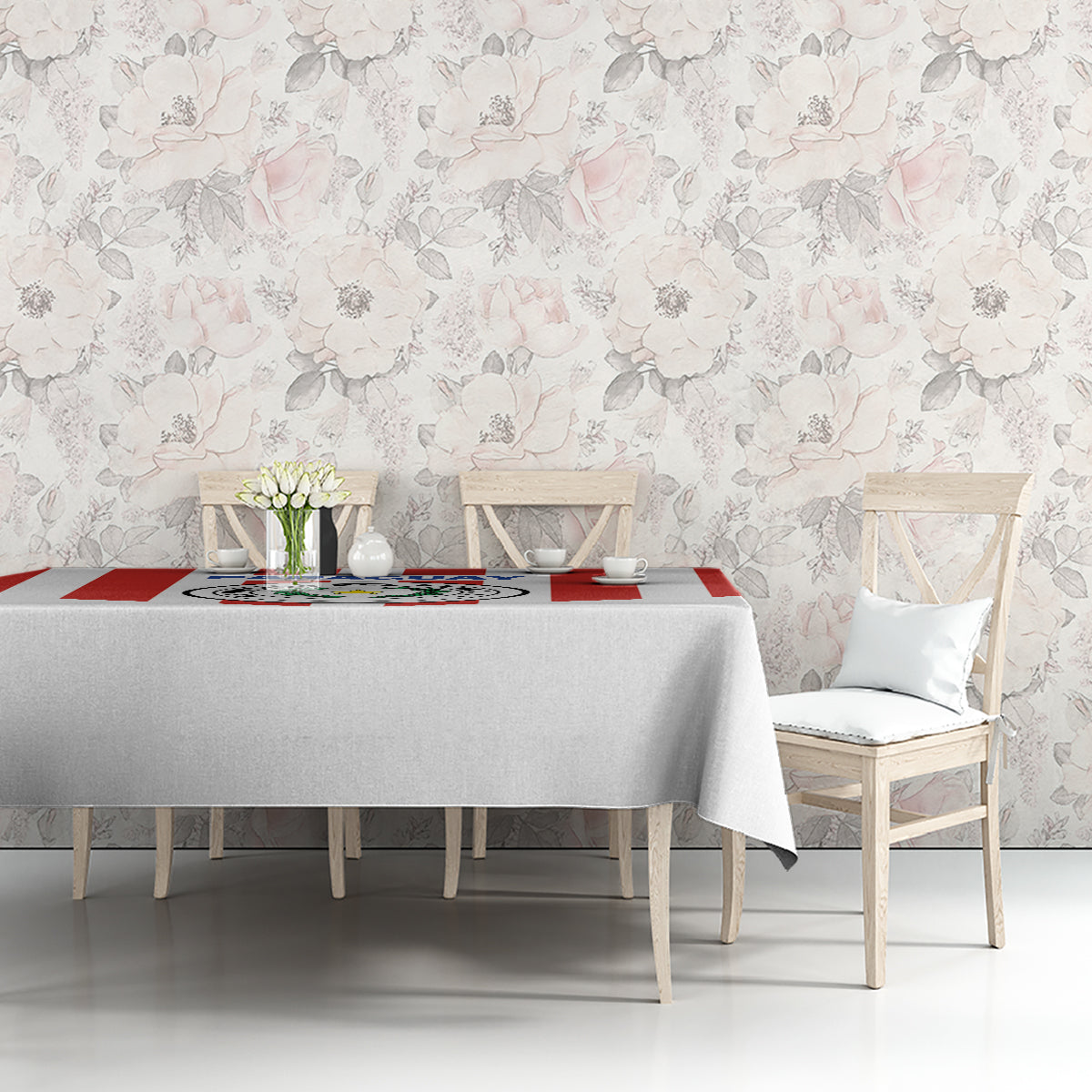 Paraguay 2024 Football Tablecloth Come On La Albirroja - Wonder Print Shop