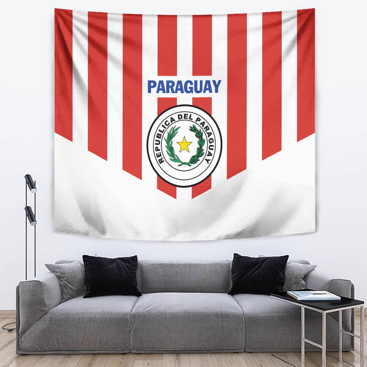 Paraguay 2024 Football Tapestry Come On La Albirroja - Wonder Print Shop