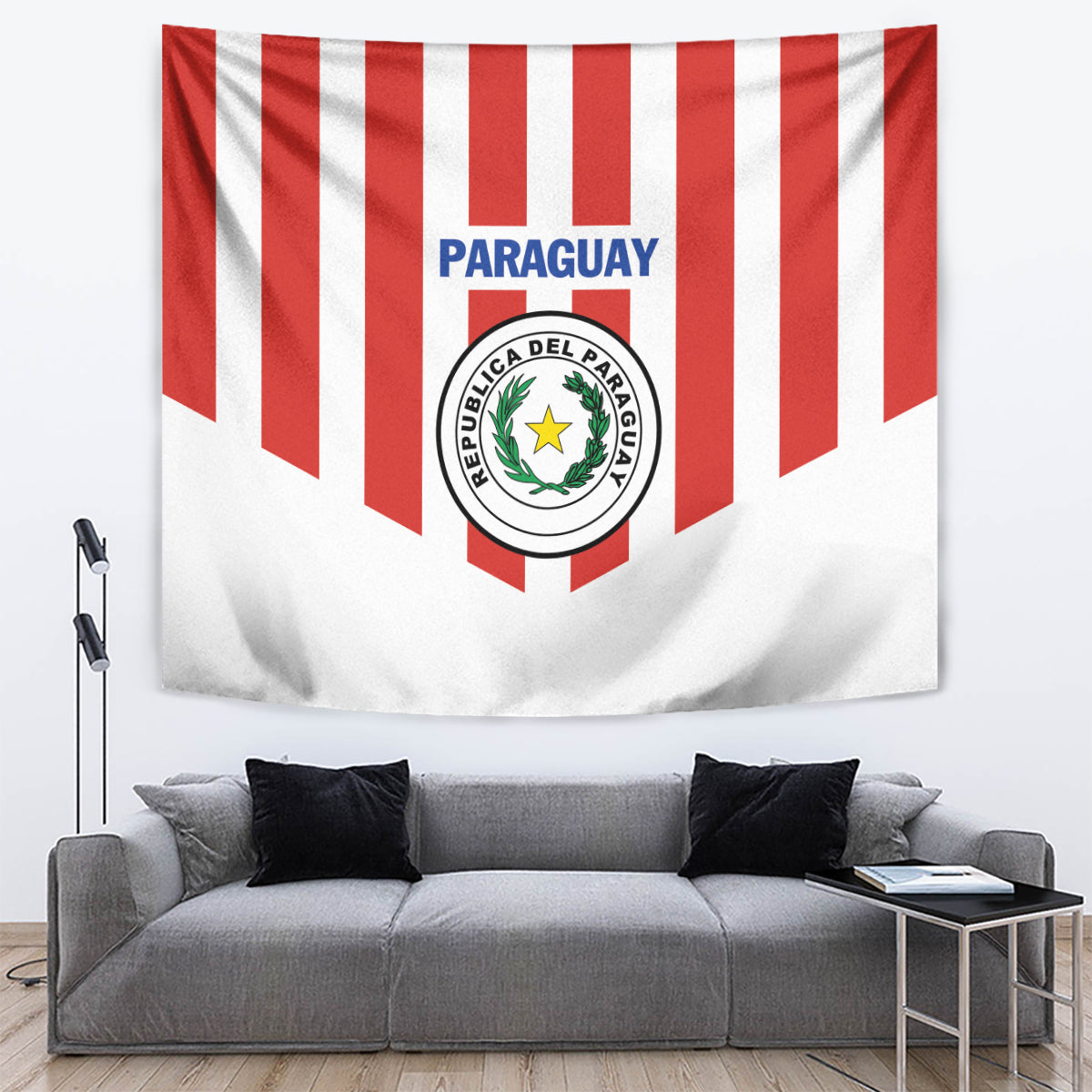 Paraguay 2024 Football Tapestry Come On La Albirroja