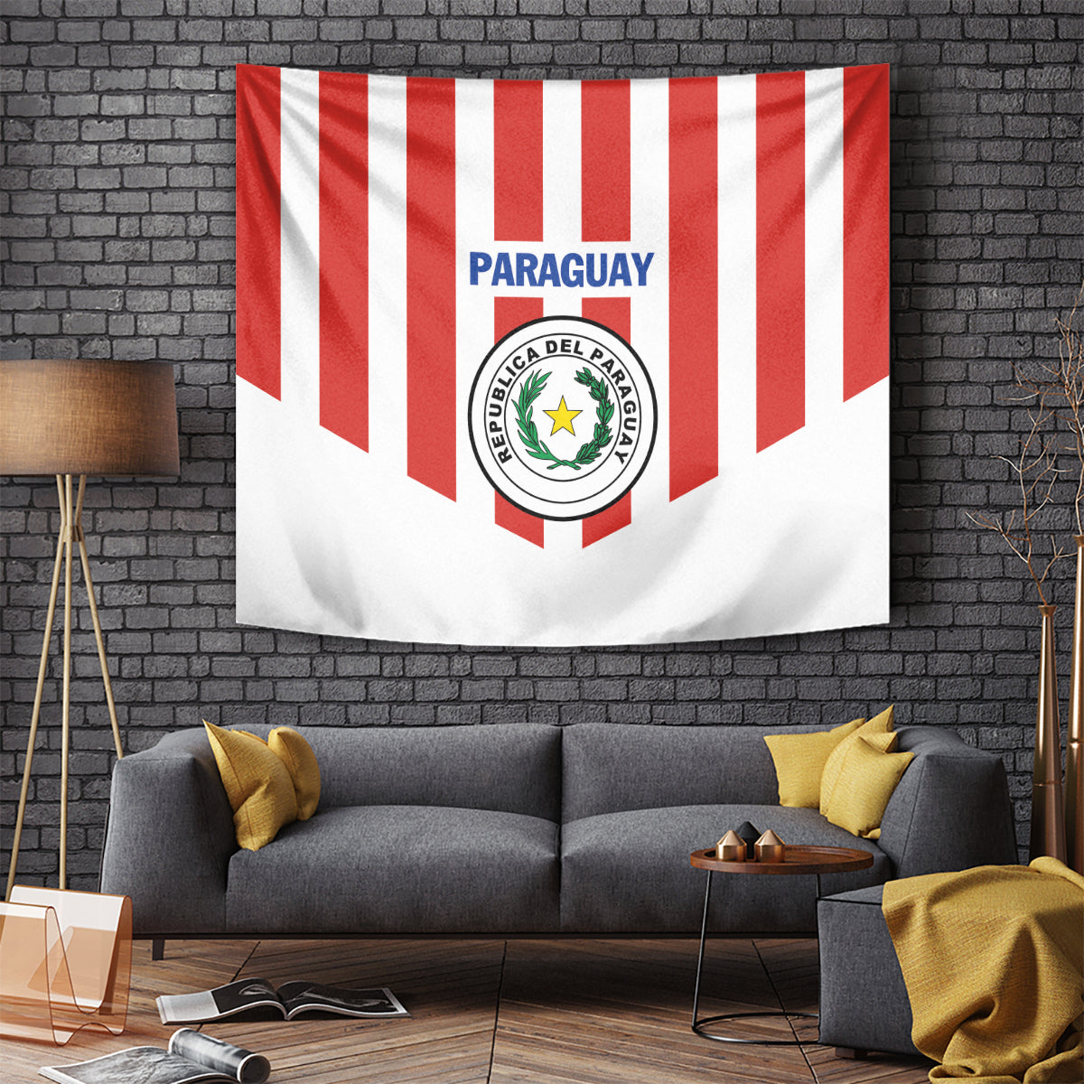 Paraguay 2024 Football Tapestry Come On La Albirroja - Wonder Print Shop