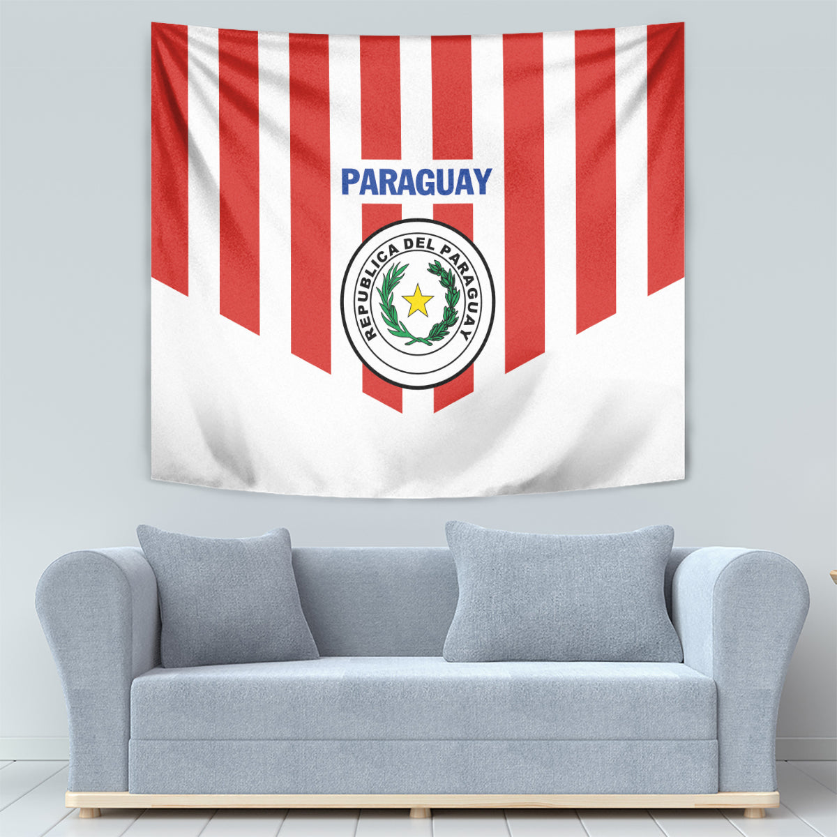 Paraguay 2024 Football Tapestry Come On La Albirroja - Wonder Print Shop