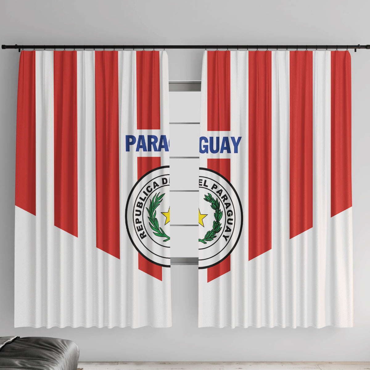 Paraguay 2024 Football Window Curtain Come On La Albirroja