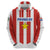 Personalized Paraguay 2024 Football Zip Hoodie Come On La Albirroja