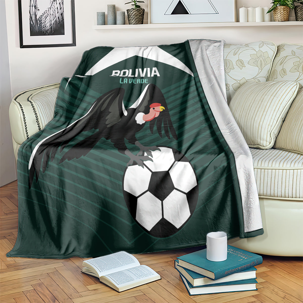 Bolivia 2024 Football Blanket La Verd Go Champion