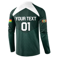 Personalized Bolivia 2024 Football Button Sweatshirt La Verd Go Champion - Wonder Print Shop