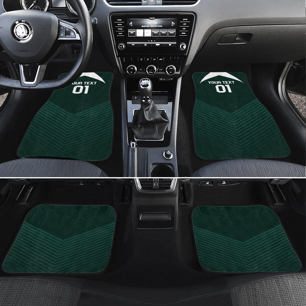 Bolivia 2024 Football Car Mats La Verd Go Champion - Wonder Print Shop