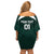 Personalized Bolivia 2024 Football Family Matching Off Shoulder Short Dress and Hawaiian Shirt La Verd Go Champion - Wonder Print Shop