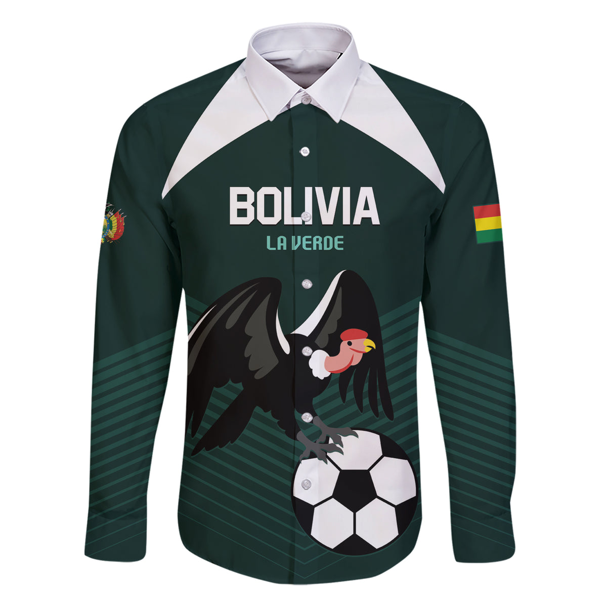 Personalized Bolivia 2024 Football Family Matching Short Sleeve Bodycon Dress and Hawaiian Shirt La Verd Go Champion - Wonder Print Shop