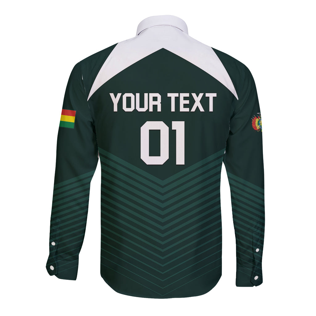 Personalized Bolivia 2024 Football Long Sleeve Button Shirt La Verd Go Champion - Wonder Print Shop