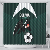 Bolivia 2024 Football Shower Curtain La Verd Go Champion