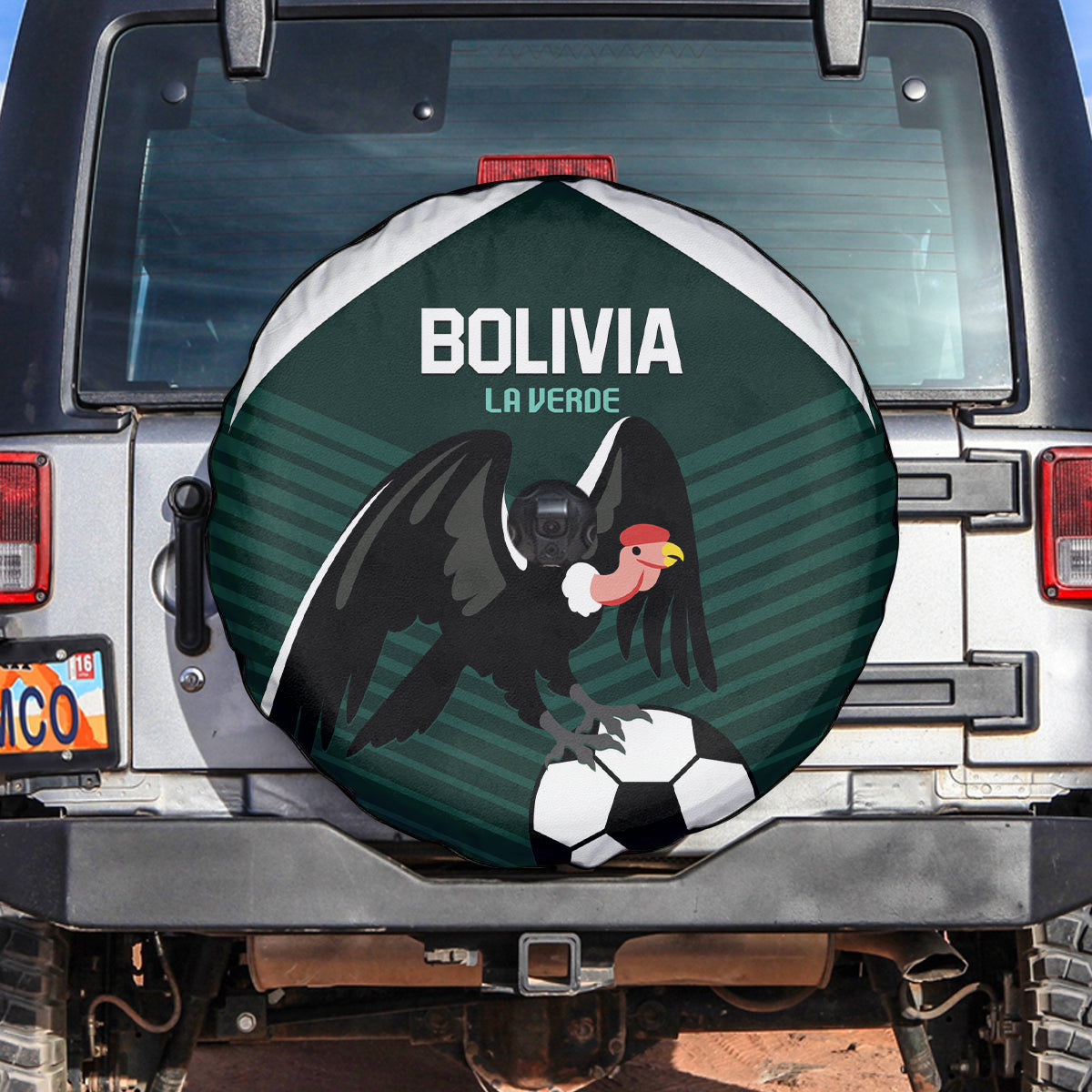 Bolivia 2024 Football Spare Tire Cover La Verd Go Champion