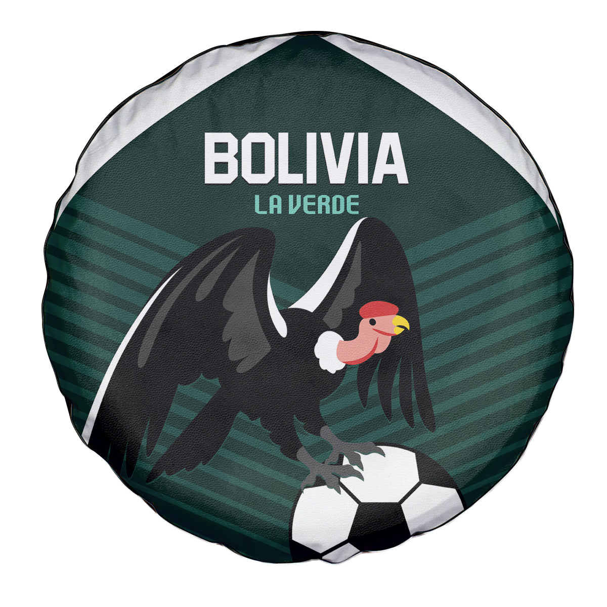 Bolivia 2024 Football Spare Tire Cover La Verd Go Champion - Wonder Print Shop