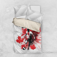 Canada 2024 Soccer Bedding Set Canadian Player Maple Leaf - Wonder Print Shop