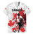 Personalized Canada 2024 Soccer Hawaiian Shirt Canadian Player Maple Leaf